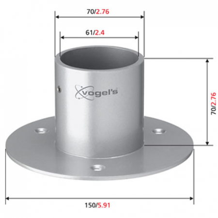 Vogels PFA 9028 Bodenadapter f�r PFA- Verl�ngerungsrohre