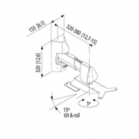 Vogels PPS 230 Projektor Wandhalterung f�r Sanyo XL50-51