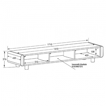 Schnepel ELF-L170 ELF-Line Plasma LCD Rack mit Glasfront