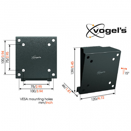 Vogels Wall 1015 Wandhalterung f�r LCD LED Plasma Monitore