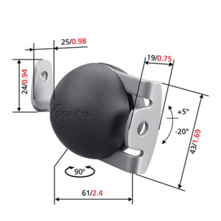 Vogels ELW 6600 - Lautsprecher Wandhalter 1,5 kg