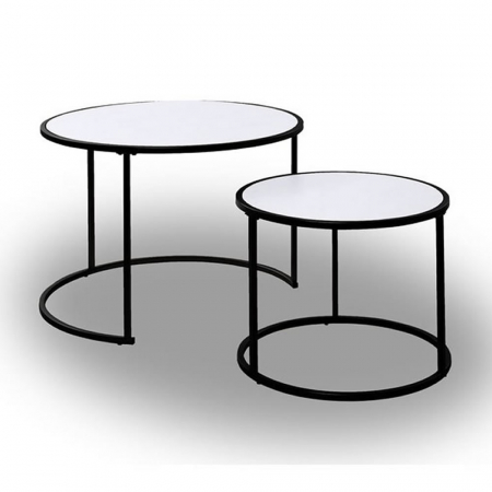 Jahnke Sol Coffee Couchtisch-Set, Schwarz