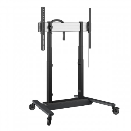 RISE 4208 Motorisierter Display-Hubwagen 80 mm/s 700 mm Hub (Schwarz, EU)