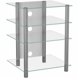 VCM TV Hifi Rack Bilus Klarglas