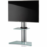 VCM Zental TV Standfuß für Monitore von 32 - 70 Zoll Mattglas / mit Glaszwischenboden