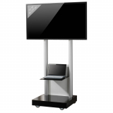 VCM Montevisolo 2 Rollwagen für LCD LED Monitore mit Glasboden Klarglas