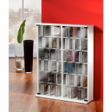 CD DVD Schrank VCM Roma Weiß