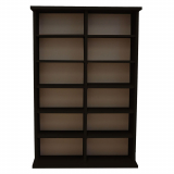 CD DVD Schrank VCM Ronul ohne Glastür Schwarz
