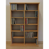 CD DVD Schrank VCM Ronul ohne Glastür Buche