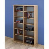 CD DVD Schrank VCM Ronul ohne Glastür Sonoma-Eiche Sägerau
