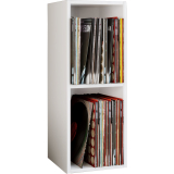 VCM Schallplatten-Regal Platto 2-fach Weiß
