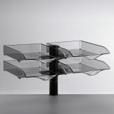 Novus CopySwinger Duo II drehbares Schreibtisch Ablageschalenset