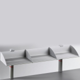 Novus Ablageboard BOARD MASTER einfach 120cm Zwinge lichtgrau