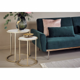 Jahnke Sol By Side Couchtisch-Set, Gold