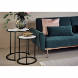 Jahnke Sol By Side Couchtisch-Set, Schwarz