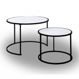 Jahnke Sol Coffee Couchtisch-Set, Schwarz