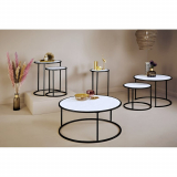 Jahnke Sol Coffee Couchtisch-Set, Schwarz