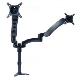 B-Tech Vollbewegliche Dual Schreibtischhalterung BT7384 Schwarz