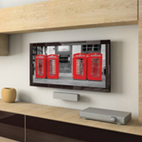 Wandhalterung für Plasma LCD Monitore BTV520 Schwarz