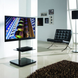 BTF800 TV Standfuß für Monitore bis 60 Zoll Schwarz/Silber