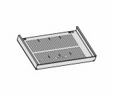 Schrägablage 1 Stück für Metall-Schubfächer verstellbare Neigung, Container Tiefe: 600 mm = 5 Stück 800 mm = 6 Stück, Schwarz