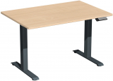 Elektro-Hubtisch höhenverstellbar, 1200x800x730-1230, Buche/Anthrazit