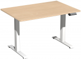 Elektro-Hubtisch höhenverstellbar, 1200x800x730-1230, Buche/Weiß