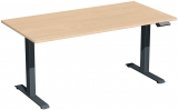 Elektro-Hubtisch höhenverstellbar, 1600x800x730-1230, Buche/Anthrazit