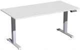 Elektro-Hubtisch höhenverstellbar, 1600x800x730-1230, Lichtgrau/Silber