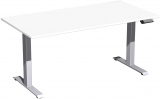 Elektro-Hubtisch höhenverstellbar, 1600x800x730-1230, Weiß/Silber