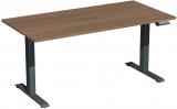 Elektro-Hubtisch höhenverstellbar, 1600x800x730-1230, Nussbaum/Anthrazit