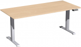 Elektro-Hubtisch höhenverstellbar, 1800x800x730-1230, Buche/Silber