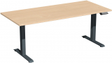 Elektro-Hubtisch höhenverstellbar, 1800x800x730-1230, Buche/Anthrazit