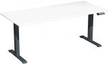 Elektro-Hubtisch höhenverstellbar, 1800x800x730-1230, Weiß/Anthrazit
