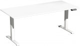 Elektro-Hubtisch höhenverstellbar, 1800x800x730-1230, Weiß/Weiß