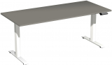 Elektro-Hubtisch höhenverstellbar, 1800x800x730-1230, Onyx/Weiß