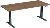 Elektro-Hubtisch höhenverstellbar, 1800x800x730-1230, Nussbaum/Anthrazit