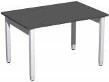 Schreibtisch höhenverstellbar, 1200x800x680-860, Onyx/Silber