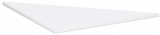 Verkettungsplatte Dreieck 90Grd inkl. Verkettungsmaterial, 800x800, Weiß