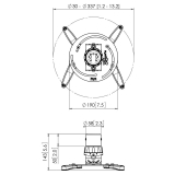 PPC 1500S Projektor-Deckenhalterung