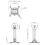PPC 1540W Projektor-Deckenhalterung