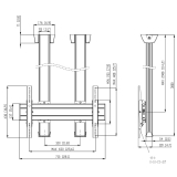 CD3064S Bildschirm Deckenhalterung