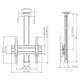 CT1544S Bildschirm Deckenhalterung