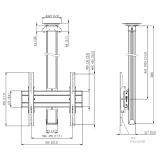 CT3044B Bildschirm Deckenhalterung