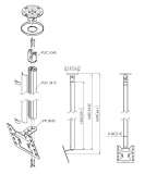 CT241522B Bildschirm Deckenhalterung