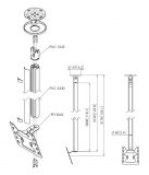 CT243022S Bildschirm Deckenhalterung