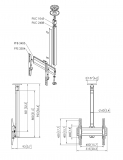 CT240844S Bildschirm Deckenhalterung