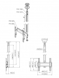 CT241544B Bildschirm Deckenhalterung
