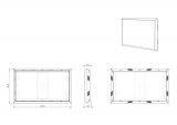 OWM LG 55XE4F/55XE3P Wandhalterung für den Außenbereich