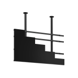 CLED 5x5 dvLED-Deckenhalterung für 27-Schränke in 4x4-Konfiguration